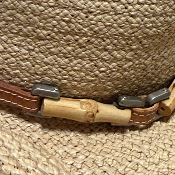 Helen Kaminski Belen rafia and leather cowgirl Hat, one size, like new! - Picture 12 of 12